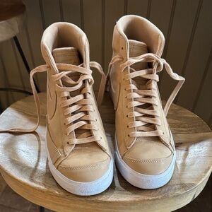 Nike Tan High-Top Sneakers